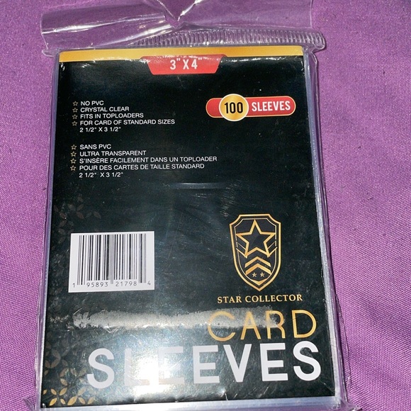 NEW 100 count card sleeves protectors for trading cards Pokémon nhl nba nfl - Picture 3 of 6